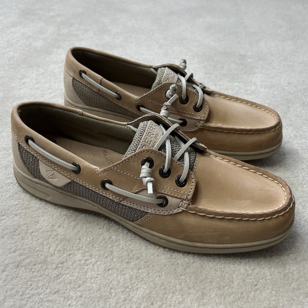 Sperry Top Sider Bluefish Boat Shoes Women's 10 Two Eye Leather